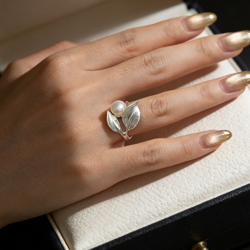 Graceful Fashionable Design Sier Plated Elegant Ring