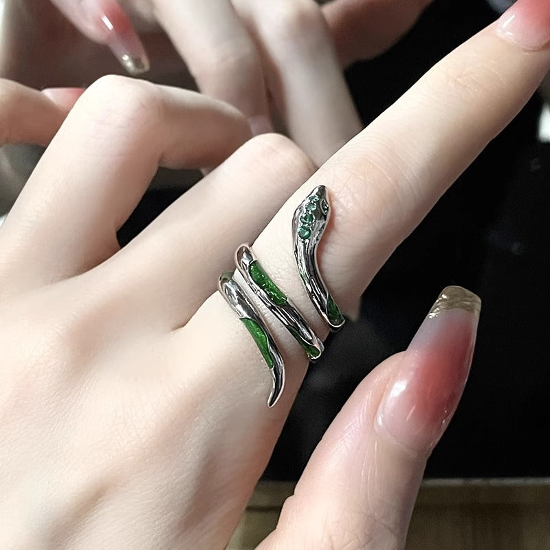 Dark Style High Sense Open-end Zircon Female Personalized Bracelets