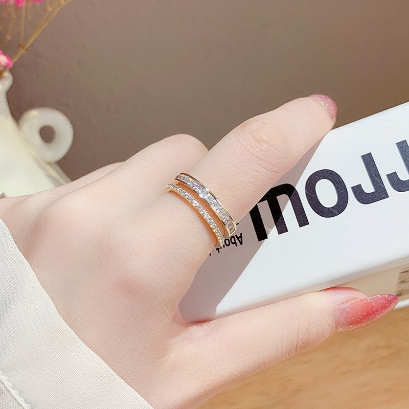 Korean Style Niche Design Temperament Wild Ring