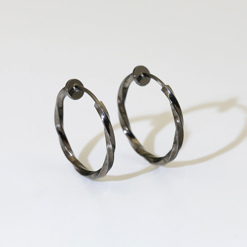 Versatile Glamorous Exaggerated Spring Twisted Big Ear Clip