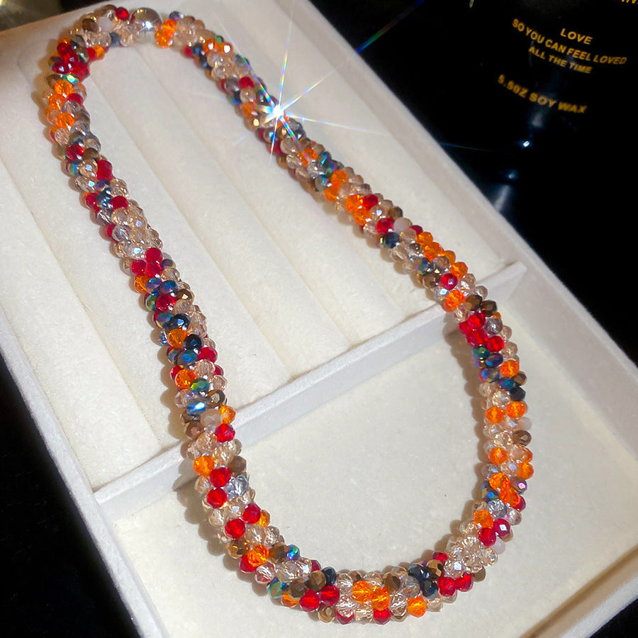 Women's Style Flower Beaded Love For Unique Necklaces