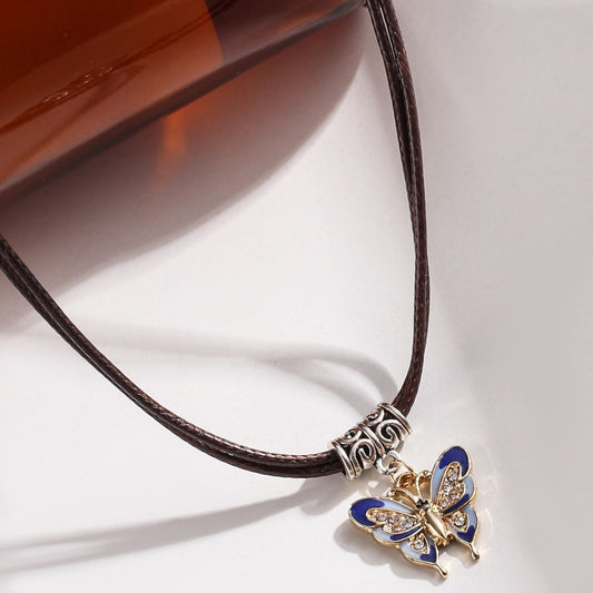 Hot Butterfly Pendant Niche Clavicle Chain Necklaces