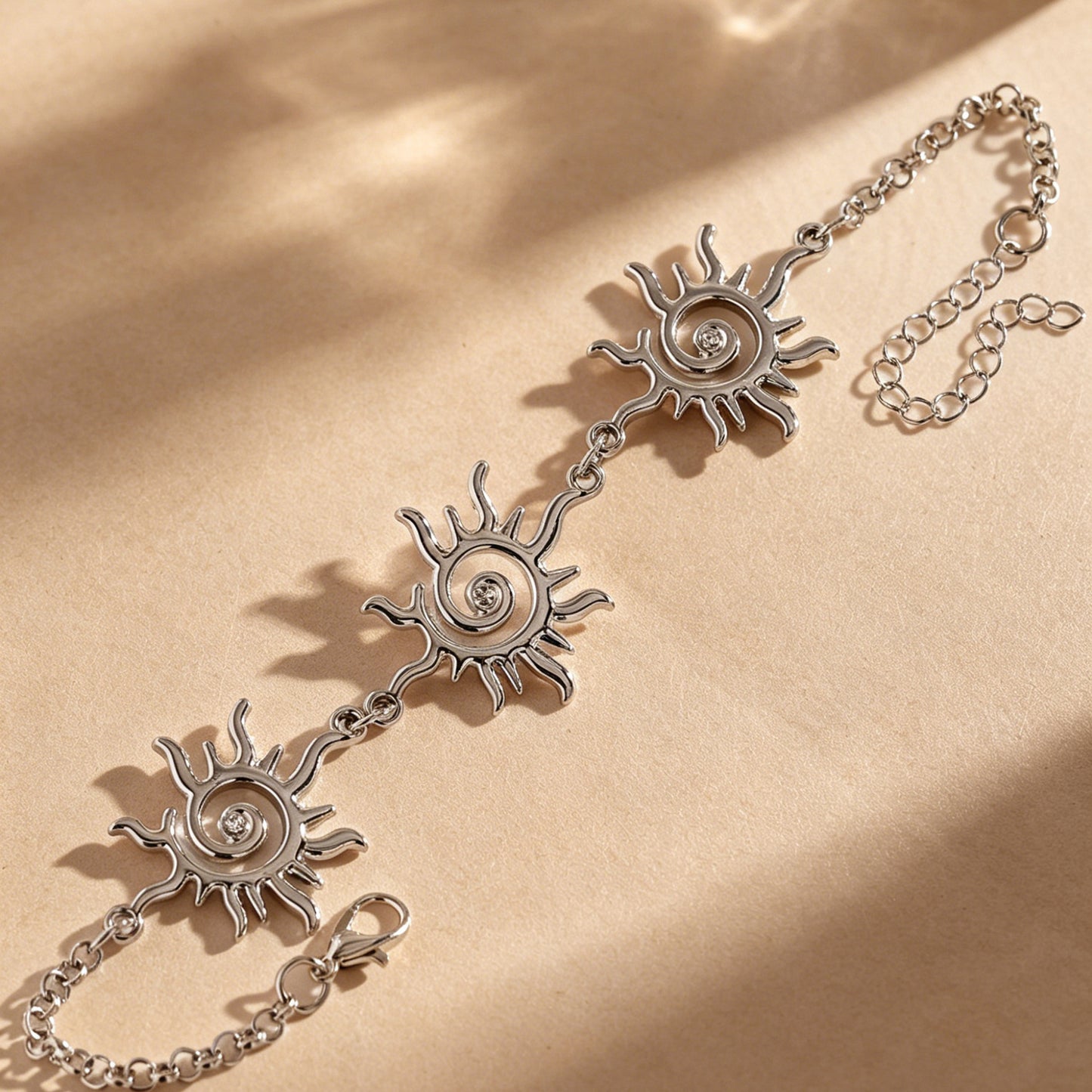 Bohemian Sun Totem Retro Golden Long Jewelry Set