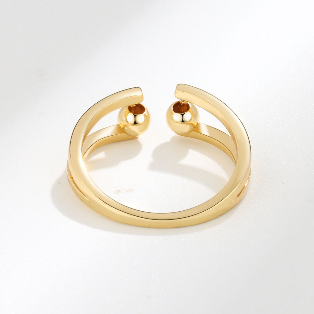 Retro Simple Stylish Joint Adjustable Ball Rings