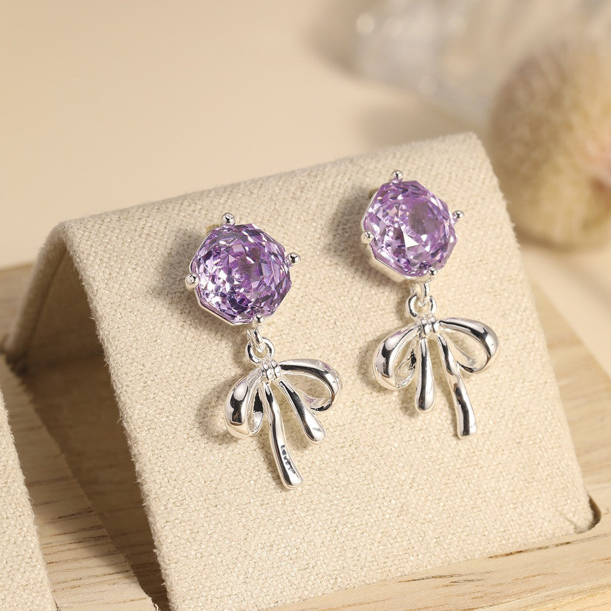 Pearl Colorful Zircon Female Fresh Temperament Stud Earrings