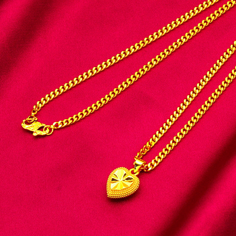 Women's Vietnam Placer Gold Fashion Love Philippines Necklaces
