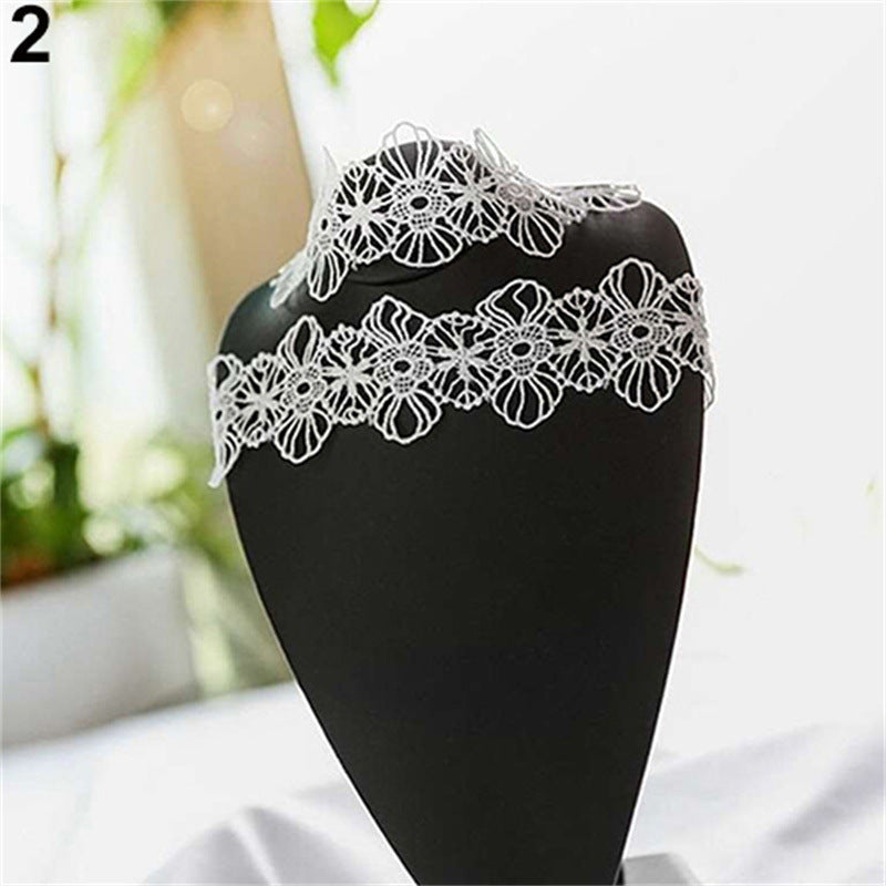 Wind Black Lace Female Temperament Sexy Necklaces