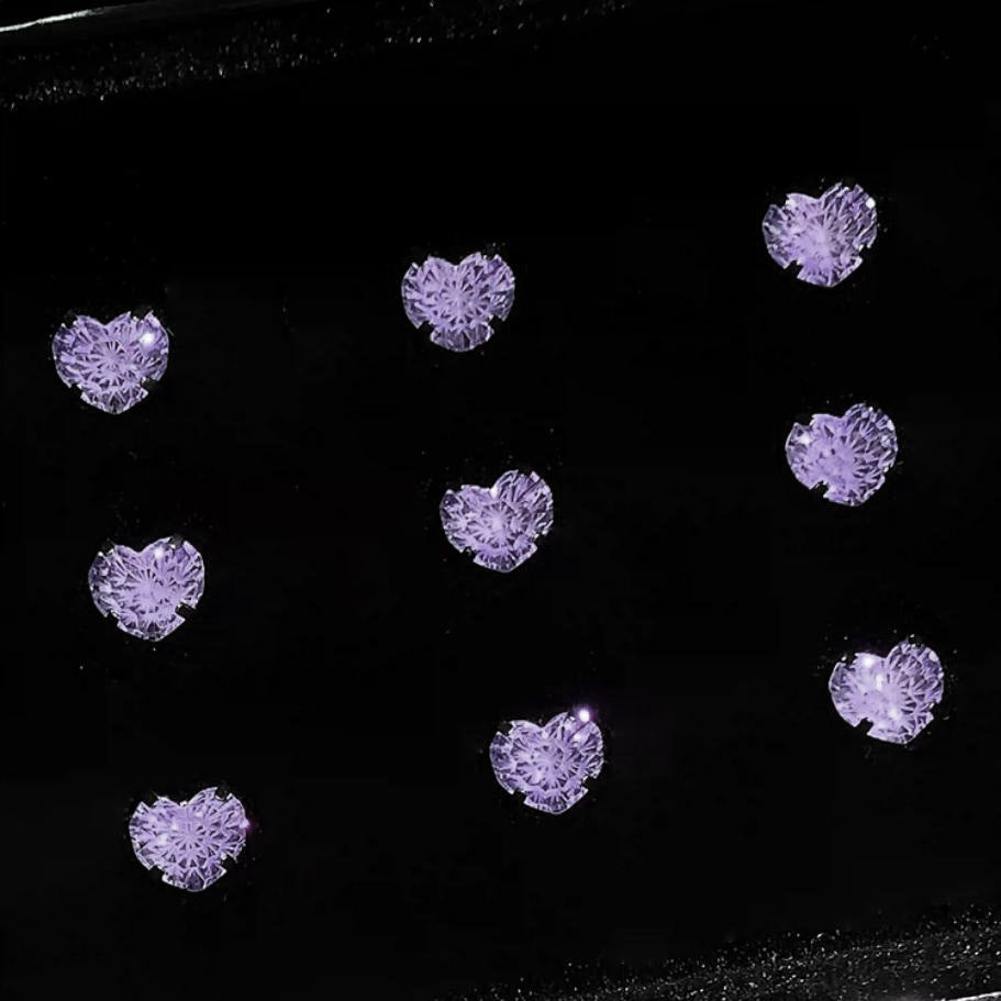 Fireworks Cut Zircon Ear Delicate Eardrops Bone Nail Pin Medical Stud Earrings