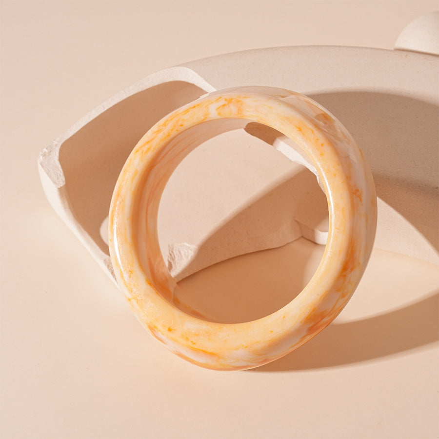 Women's Irregular Resin Minority Simple Retro Temperament Personality Fashion Design Unique Bracelets