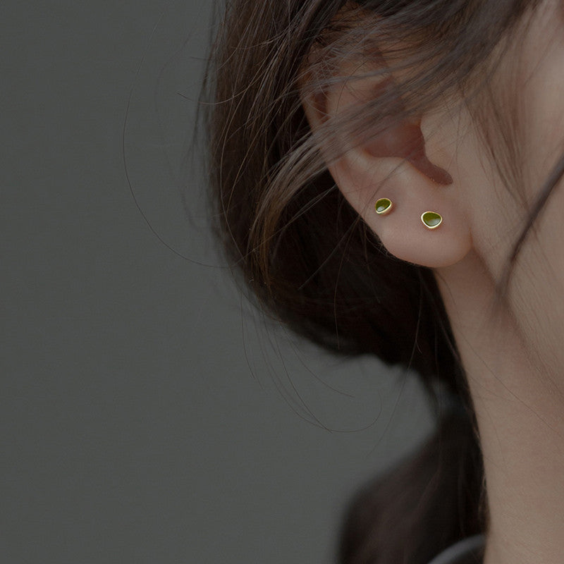 Small Sweet Fresh Simple Geometric Triangle Ear Female Korean Rings