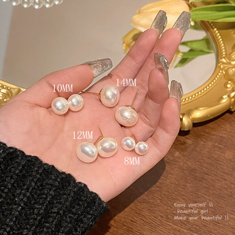 Women's Needle Light Luxury Minority Pearl Exquisite Micro Inlaid Earrings