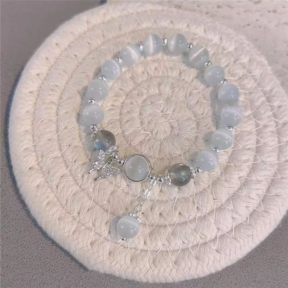 Women's Beaded For Good-looking Design Exquisite Natural Moonstone Bracelets