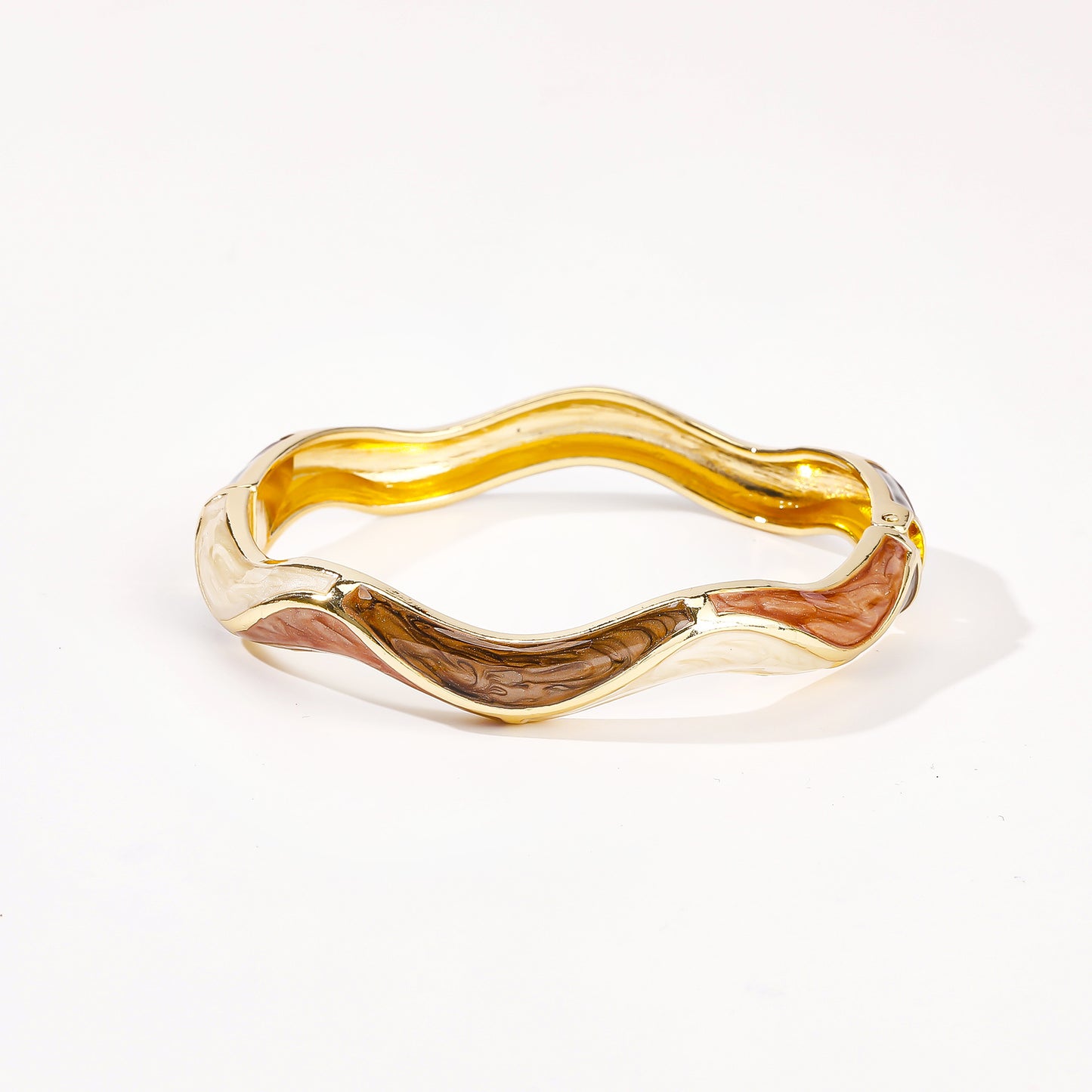 Oval Brushed Open Adjustable Fashionable Temperament Mild Luxury Retro Personalized Bracelet