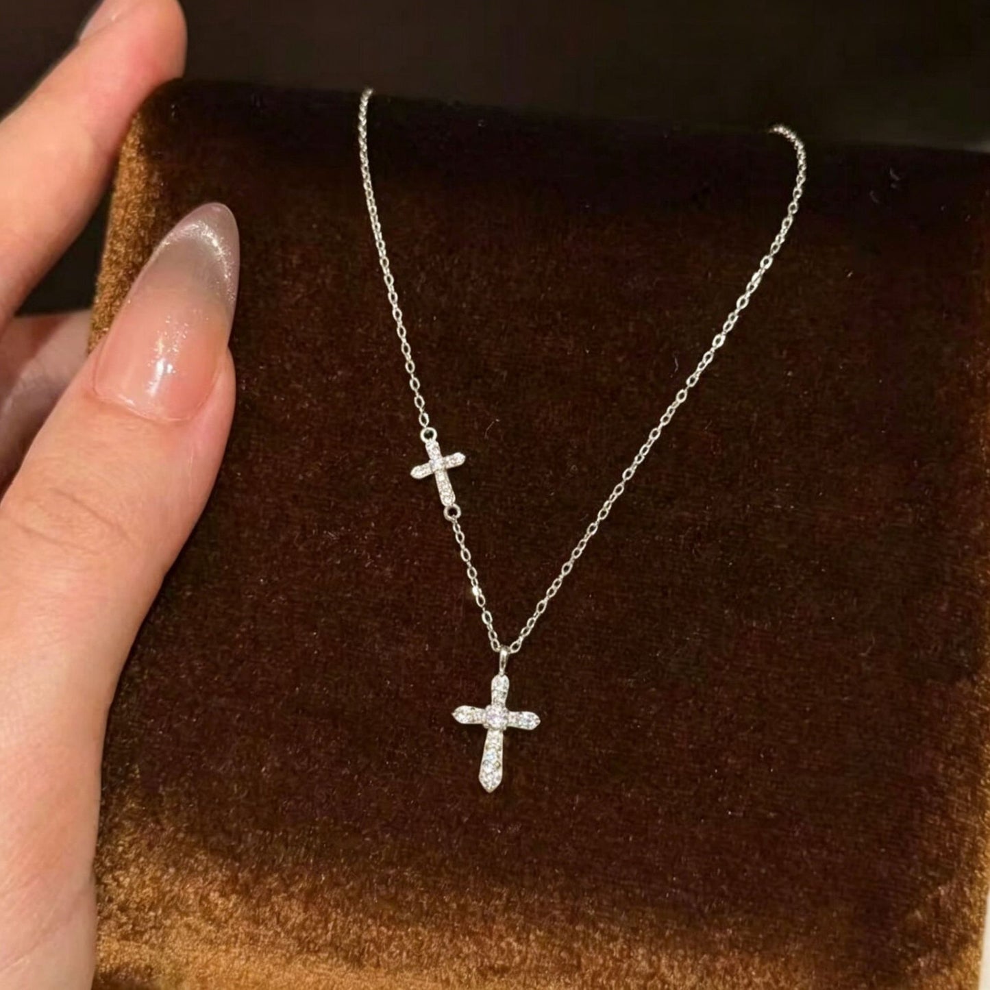Cross Female Clavicle Chain Light Luxury Minority High-grade Necklace