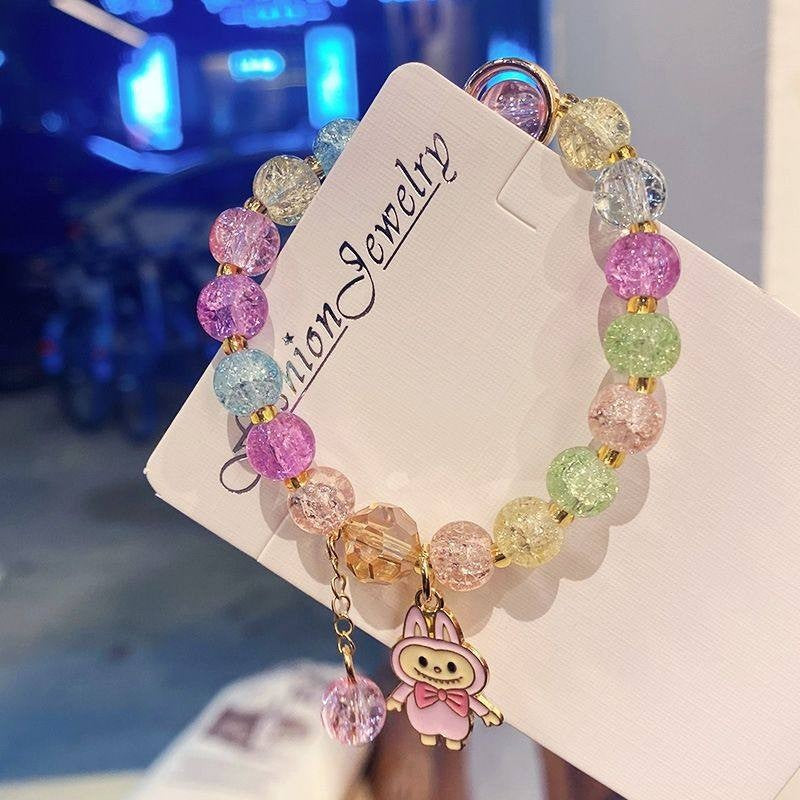 Super Fairy Camellia Crystal String Beads Color Small Daisy Female Bracelets