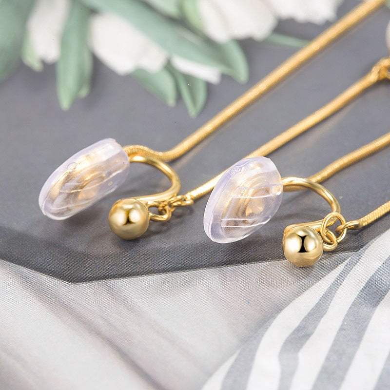 Pearl Niche Design Senior Mosquito Coil Painless Without Piercing Female Ear Clip