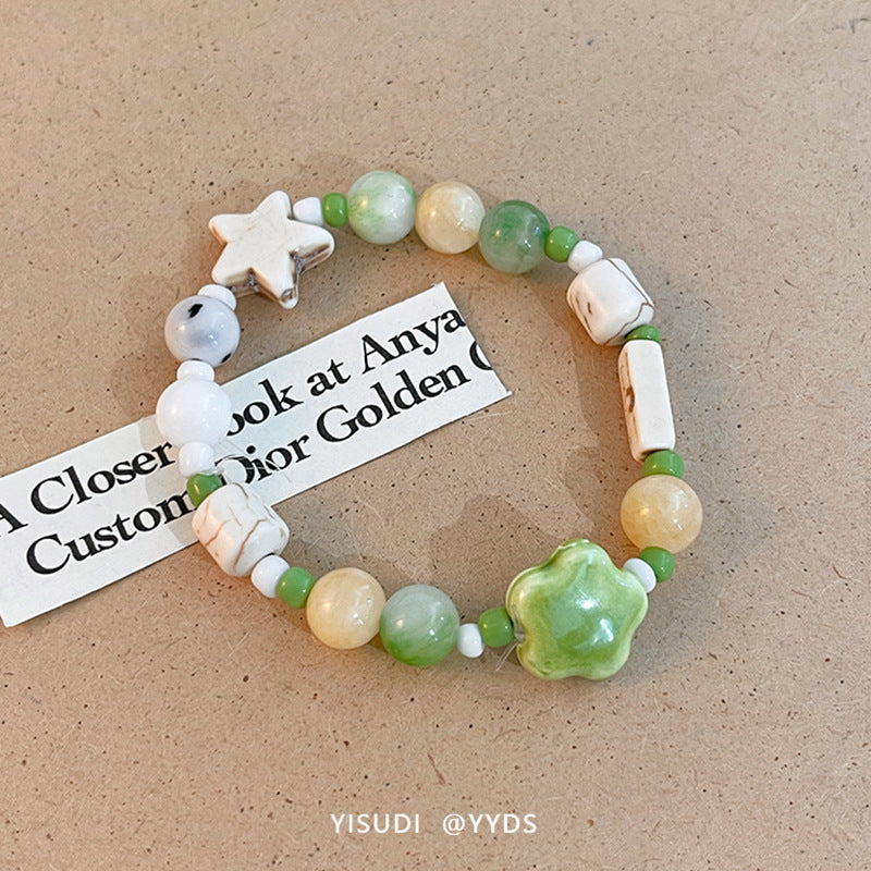 Fresh Green Niche Unique Design High Bracelets