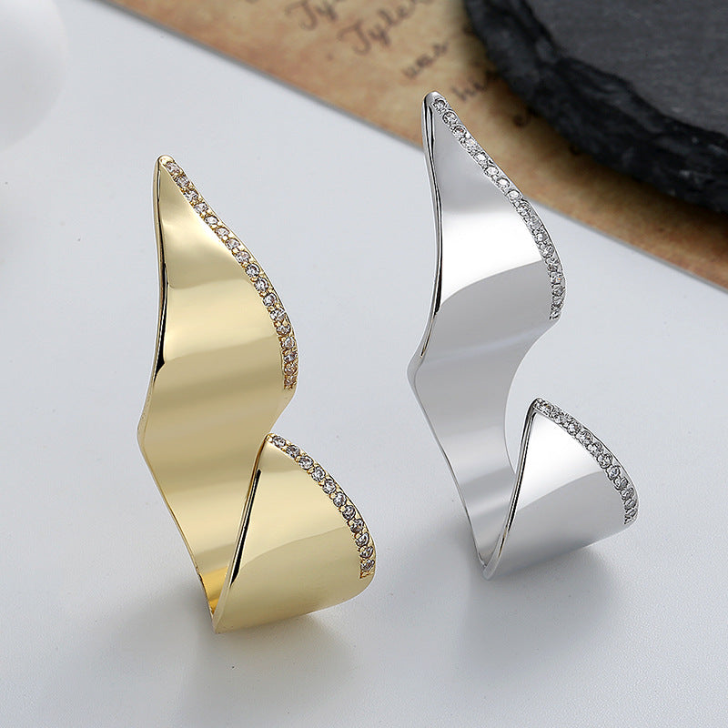Grandeur Personality Irregular Open Female Street Shot Rings