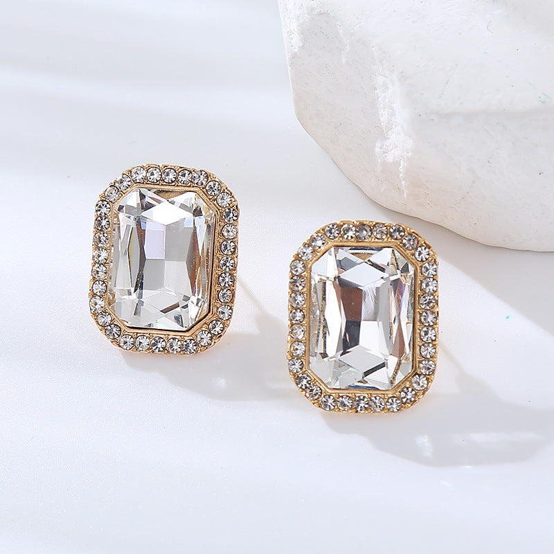 Women's Fashion Geometric Square Niche High-grade Simple Earrings