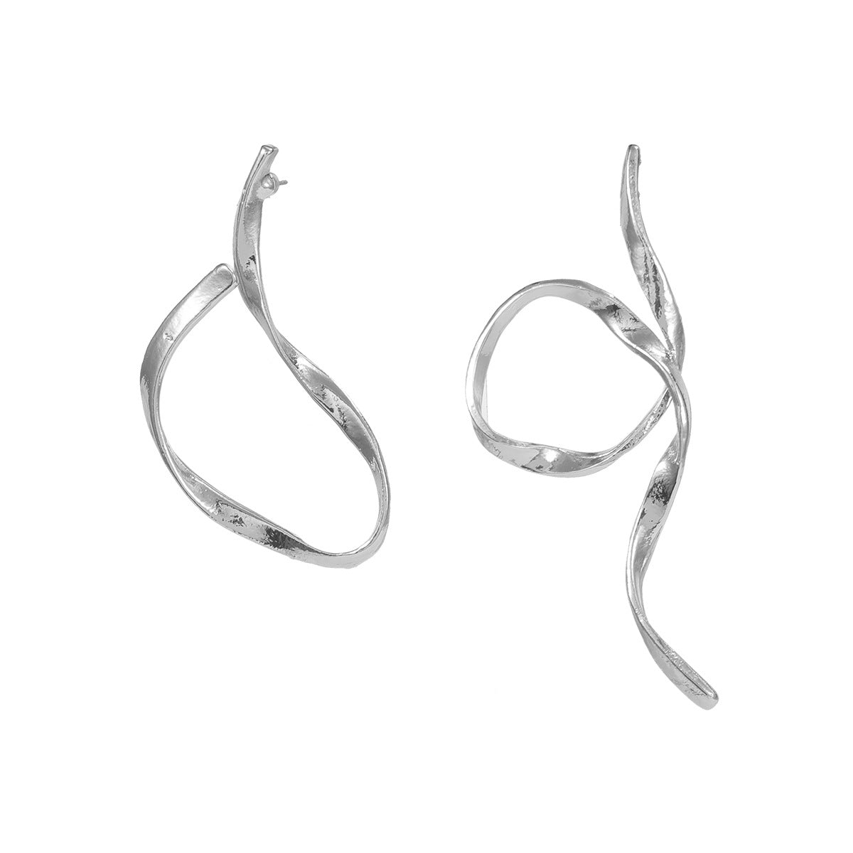 Women's Metal Alloy Fashion Design Sense Asymmetric Simple Earrings