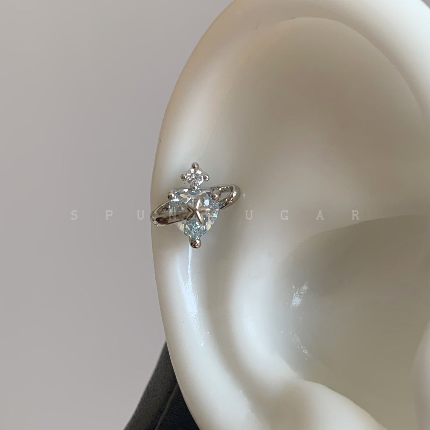 Female Titanium Steel Screw Tightening Buckle Pin Before Stud Earrings