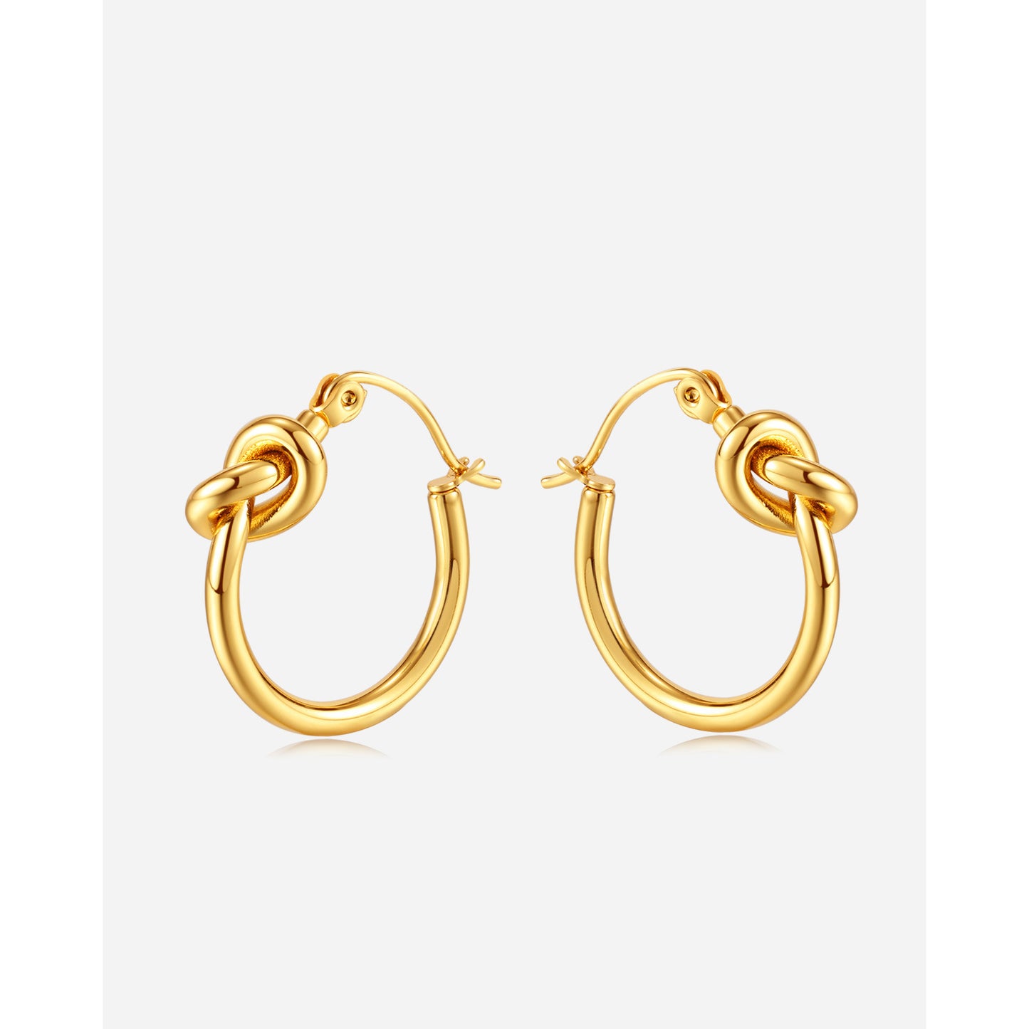 Boucles d'oreilles rondes géométriques en acier inoxydable pour femmes, personnalité de la mode, légères, de luxe, de tempérament