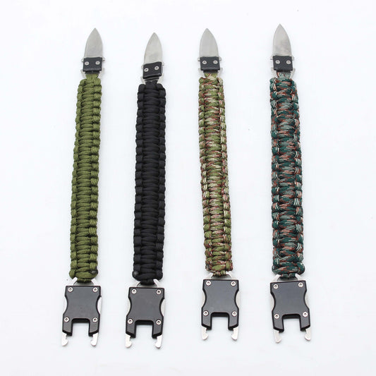 Stainless Steel Knife Buckle Transformers Umbrella Rope Braided Bracelets