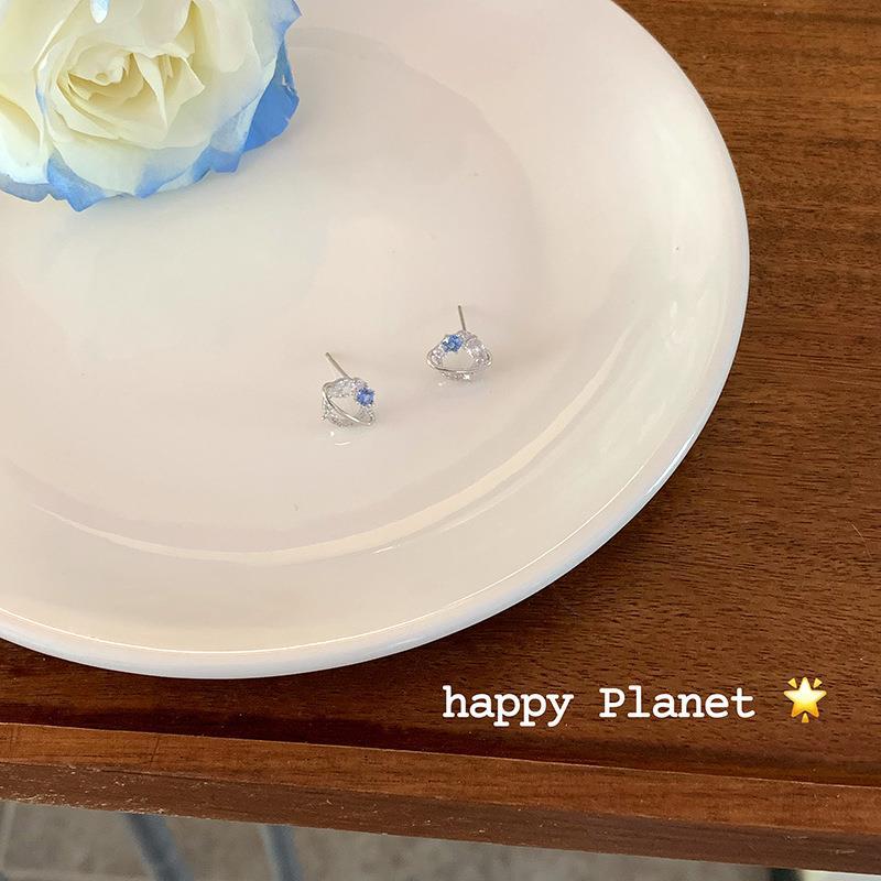 Women's Summer Diamond Planet Small Ear Niche Design Advanced Cold Style Rings