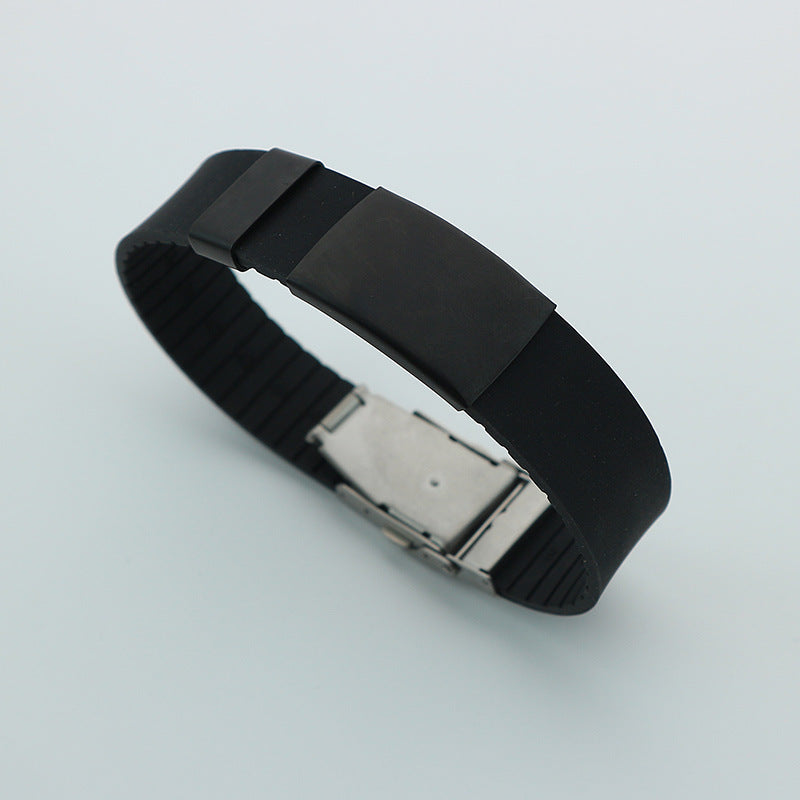 Silikon-Paar-Schmuck, Hip-Hop-Trend-Titan-Armbänder