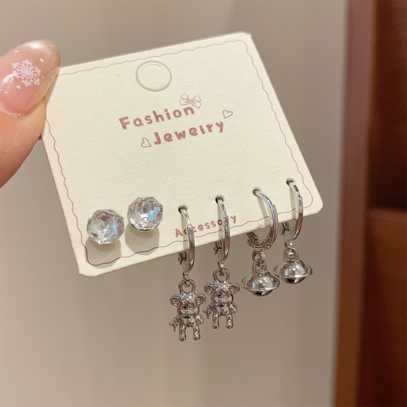 Women's Collection Cool Geometric Daily Small Design Minority Rings