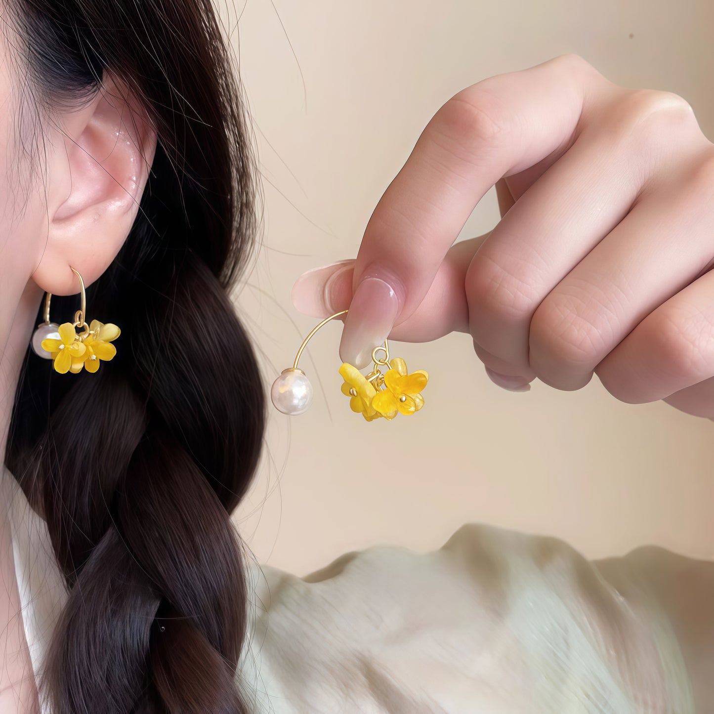 Women's Zircon Cube Sugar Exquisite Niche Design Stud Earrings