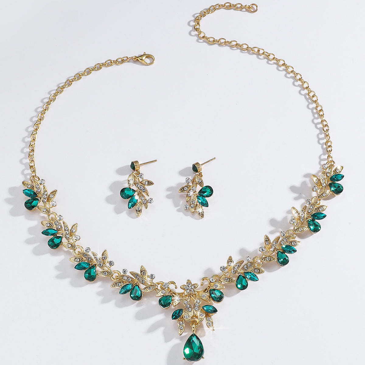 Classy Elegant High-grade Two-piece Wedding Banquet Earrings