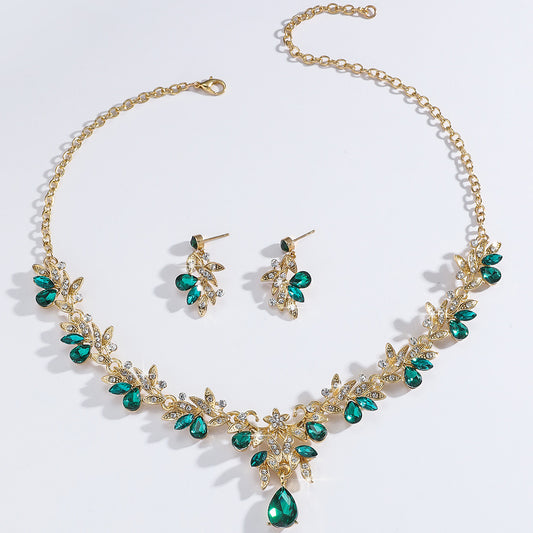 Classy Elegant High-grade Two-piece Wedding Banquet Earrings