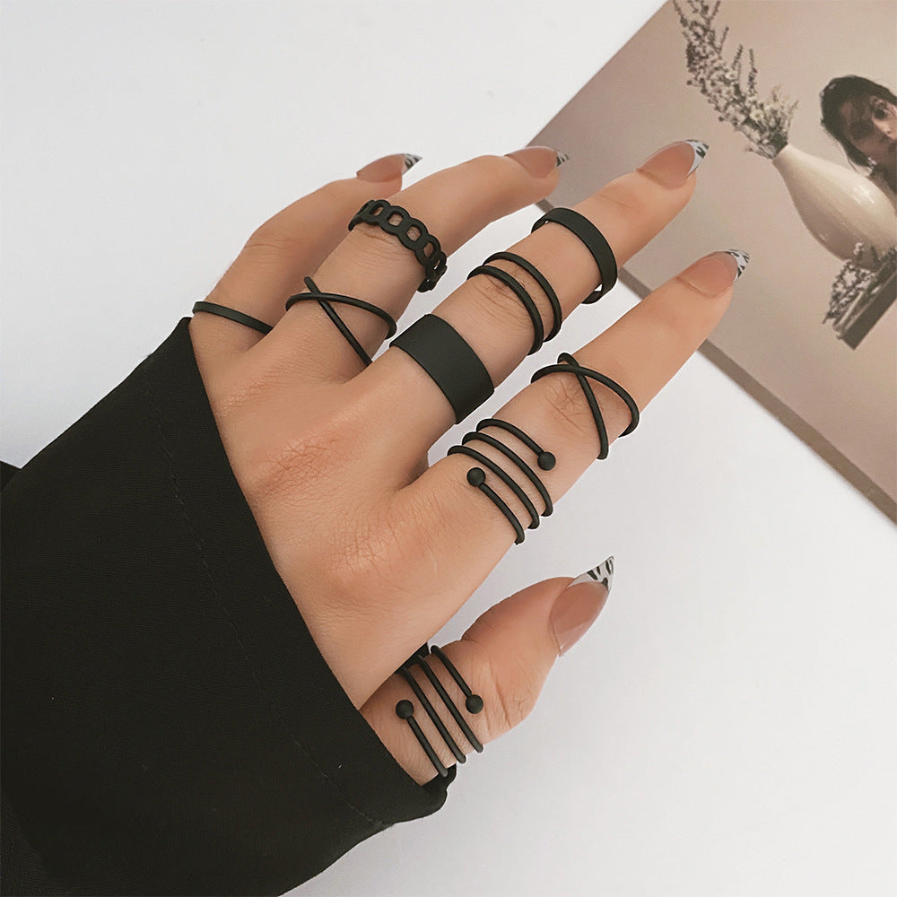 Trendy Hot Black Paint Cool Spring Bracelets