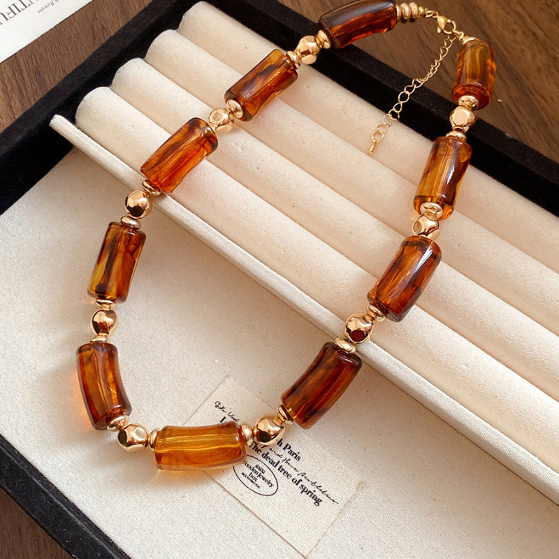 Dopamine Acrylic Beaded Sub Personality Light Luxury Bracelets