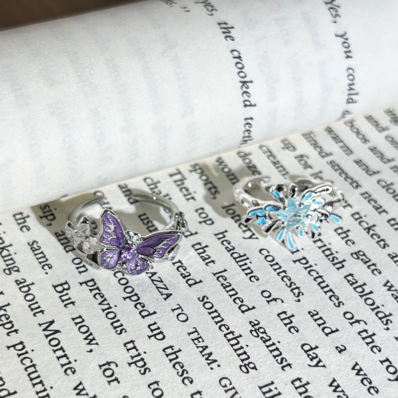 Asterism Sweet Cool High-grade Open Female Personality Atmosphere Light Luxury Rings