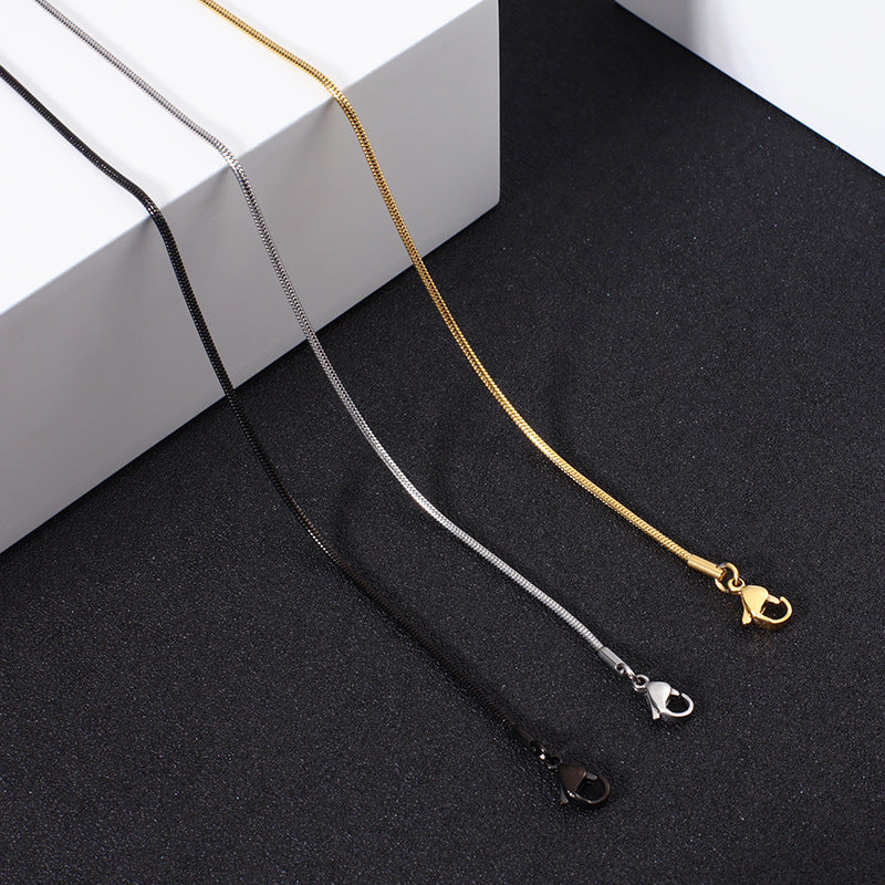 Snake Chain Exquisite Clavicle Lanyard Stainless Necklace