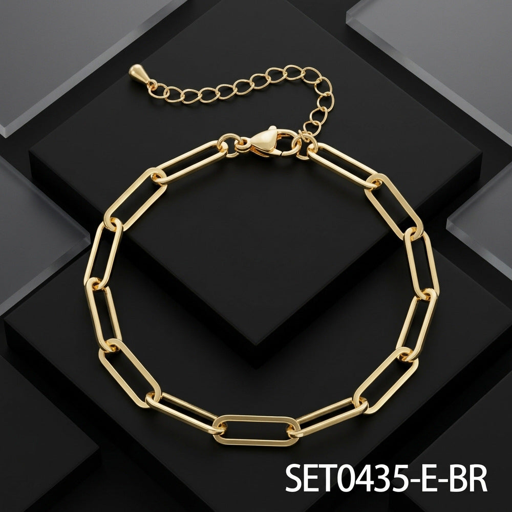 Clip Two-piece Special Interest Light Luxury Style Clavicle Chain Trendy Necklace