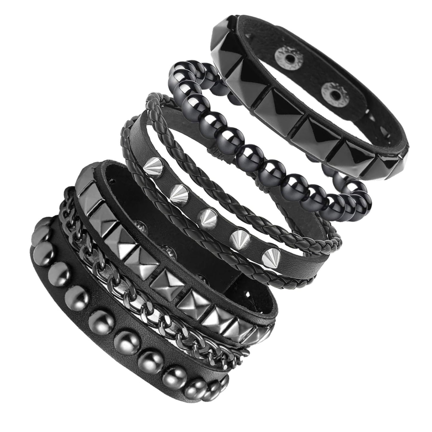 Men's Punk Chain Personality Hip Hop Rivet Bracelets