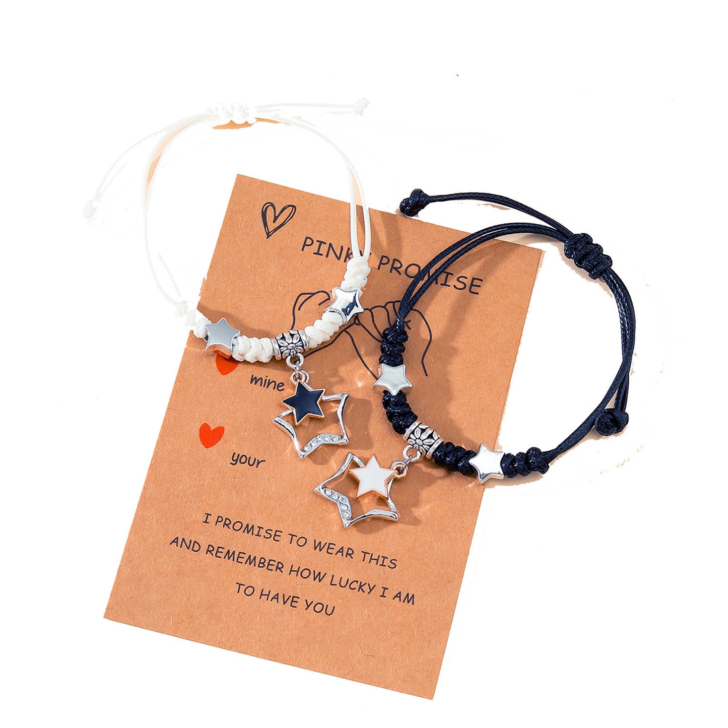 Personality Five-pointed Star Dorje Knot Card Bracelets