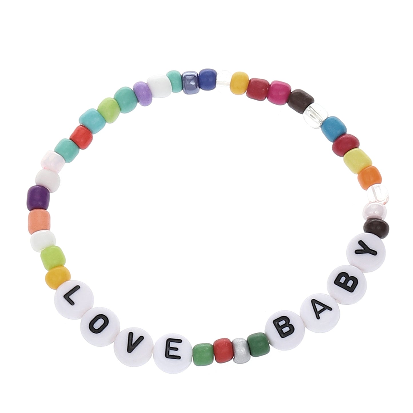 Poterie Bohême Lettre Polymère Argile Dopamine Bracelets