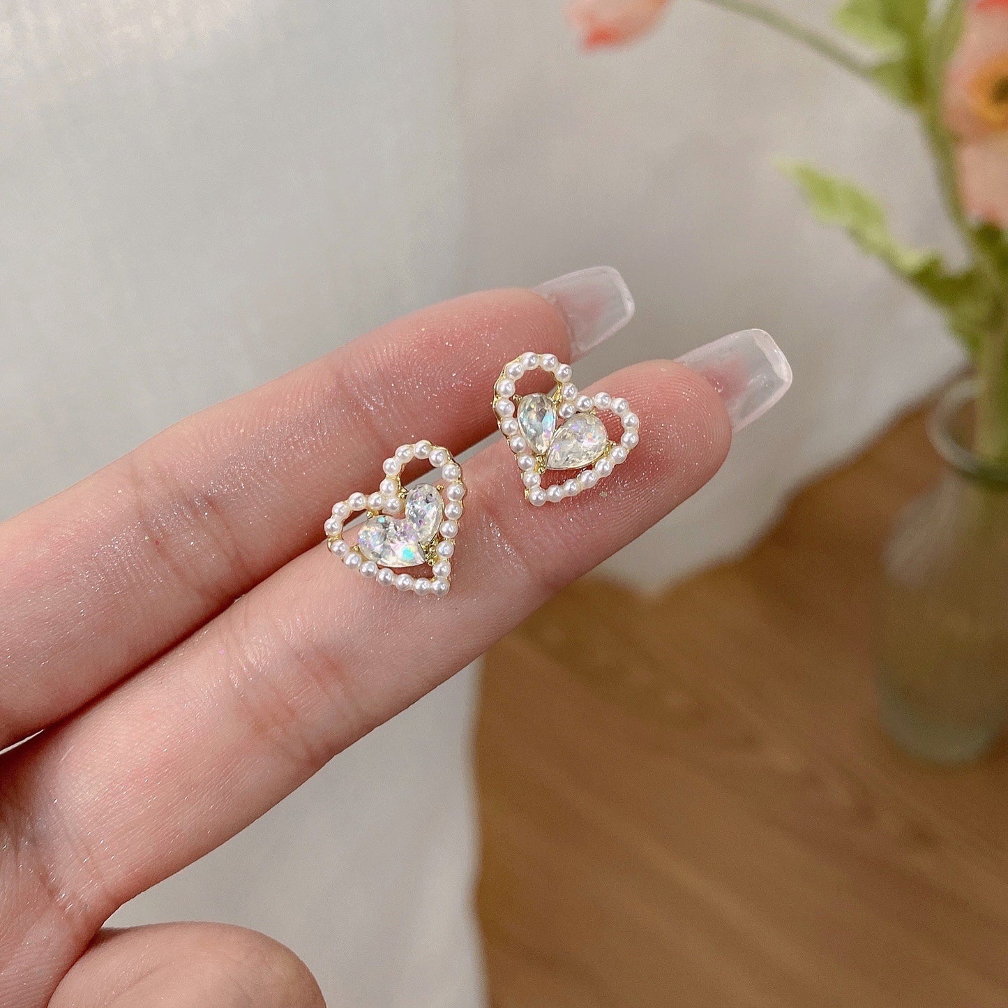 Style Elegant Classic Camellia Female Retro Sier Needle Personality Earrings