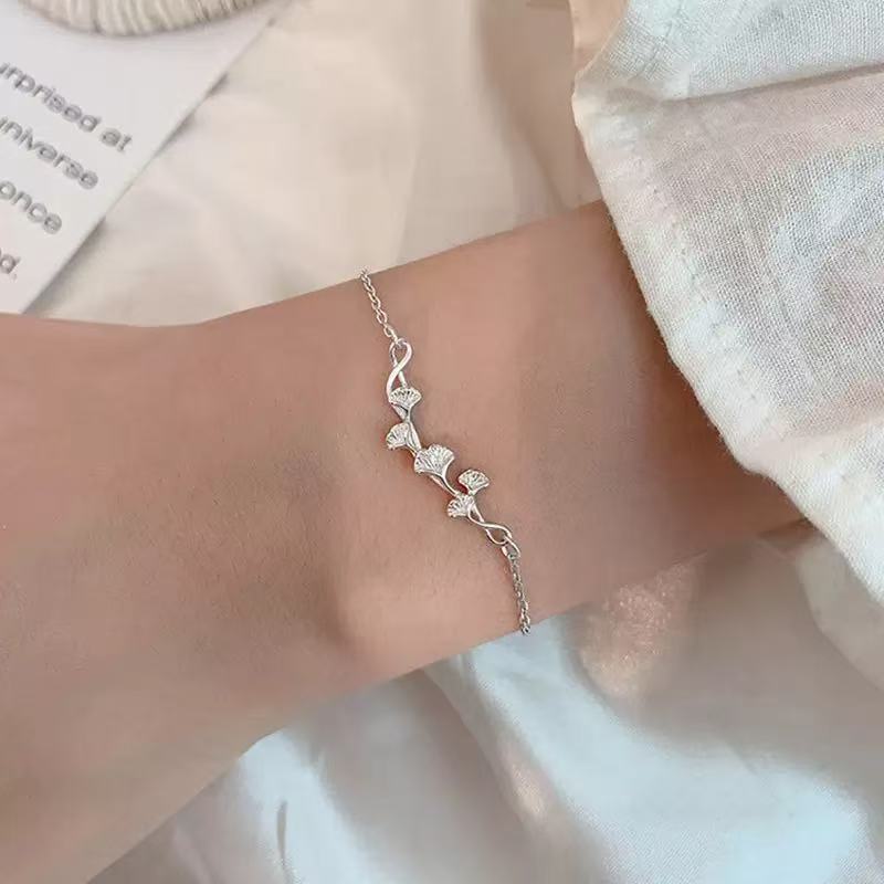 Korean Style Leaf Light Luxury Fresh Ginkgo Bracelet