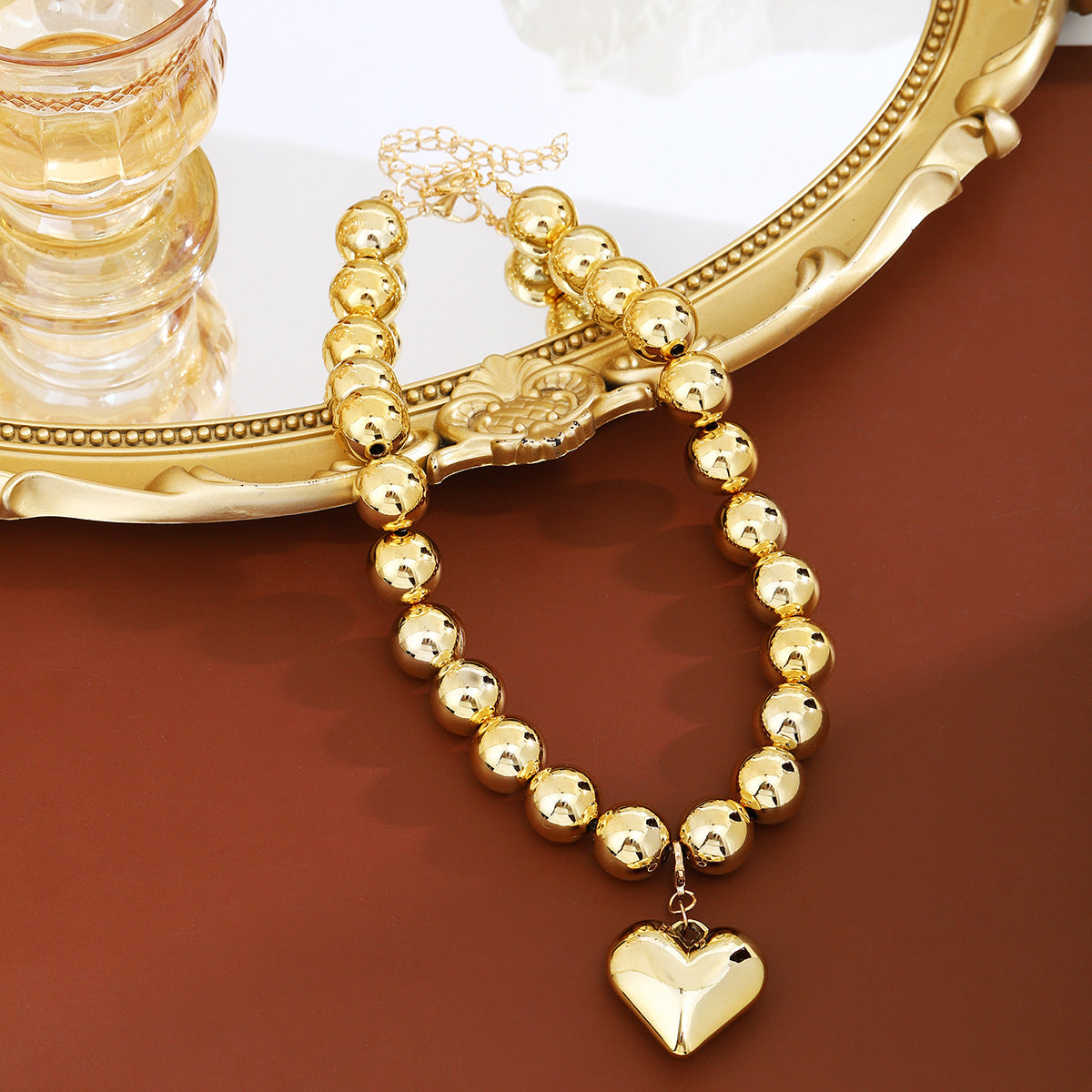 Simplicity Exaggeration Love High-grade Personality Geometry Jewelry Set
