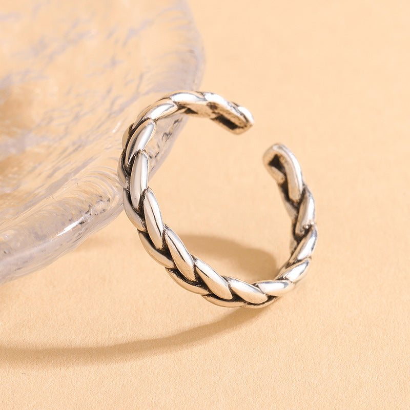 Women's Sterling Sier Vintage Prime Light Luxury High-grade Ring