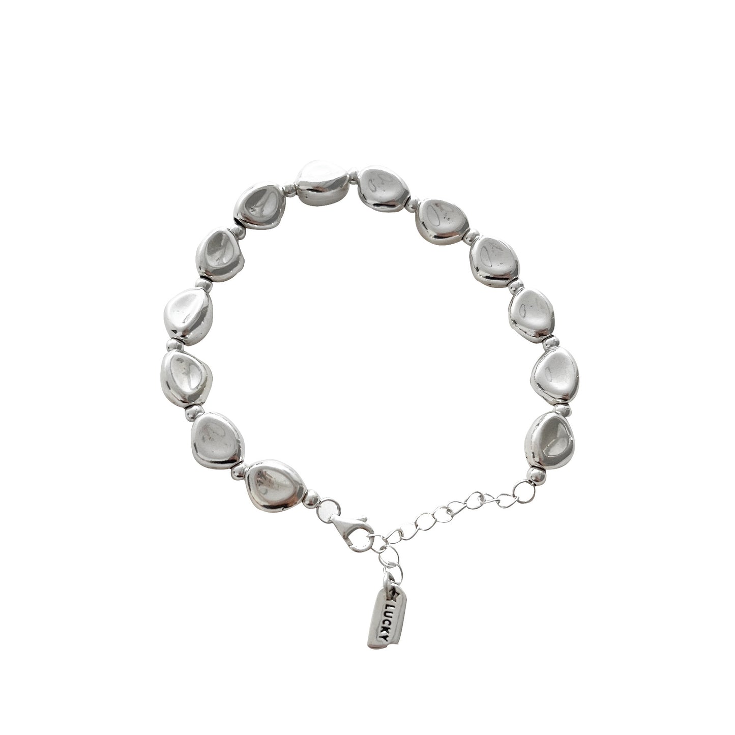 Women's Sier Sterling Rock Head For Niche Bracelets