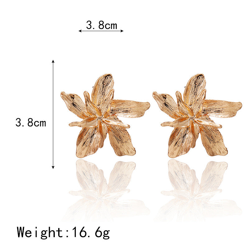 Trendy Exaggerated Metal Quality Size Butterfly Rings