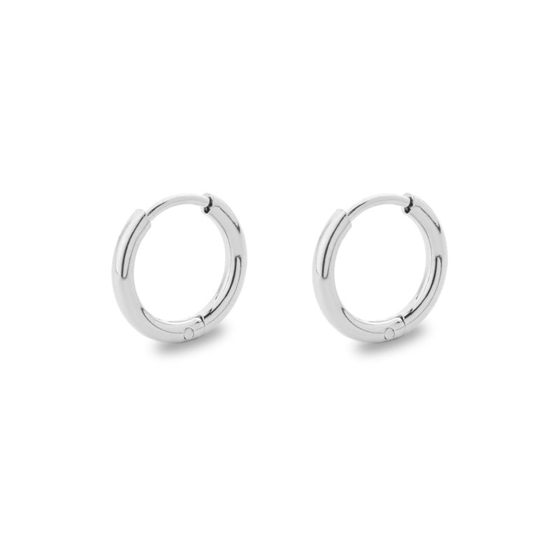 Titanium Steel Stainless Coil Trendy Arc Glossy Ear Buckle