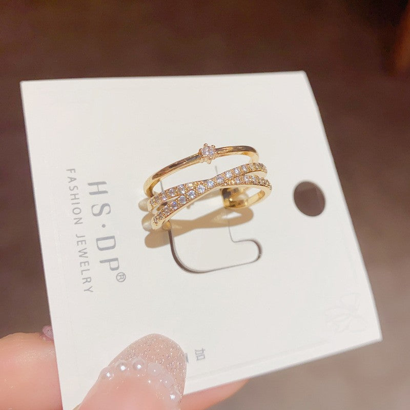 Korean Style Niche Design Temperament Wild Ring