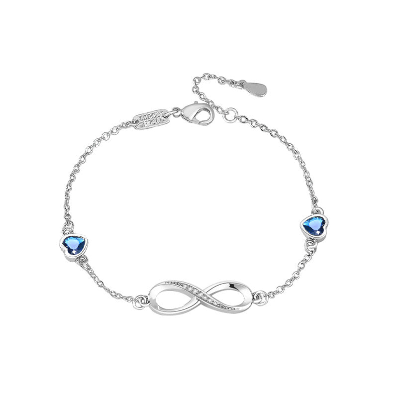 Infinite Symbol Sapphire Love Gift Live Bracelets